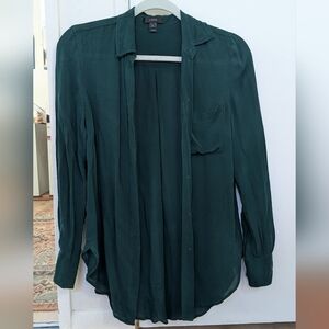 J. Crew Forest Green Blouse